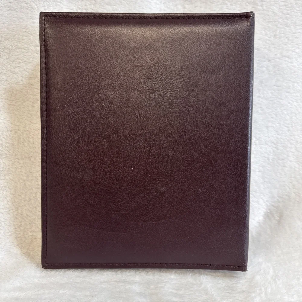 Vintage Floral Tapestry Photo Album Faux Leather Spine Burgundy 7x9